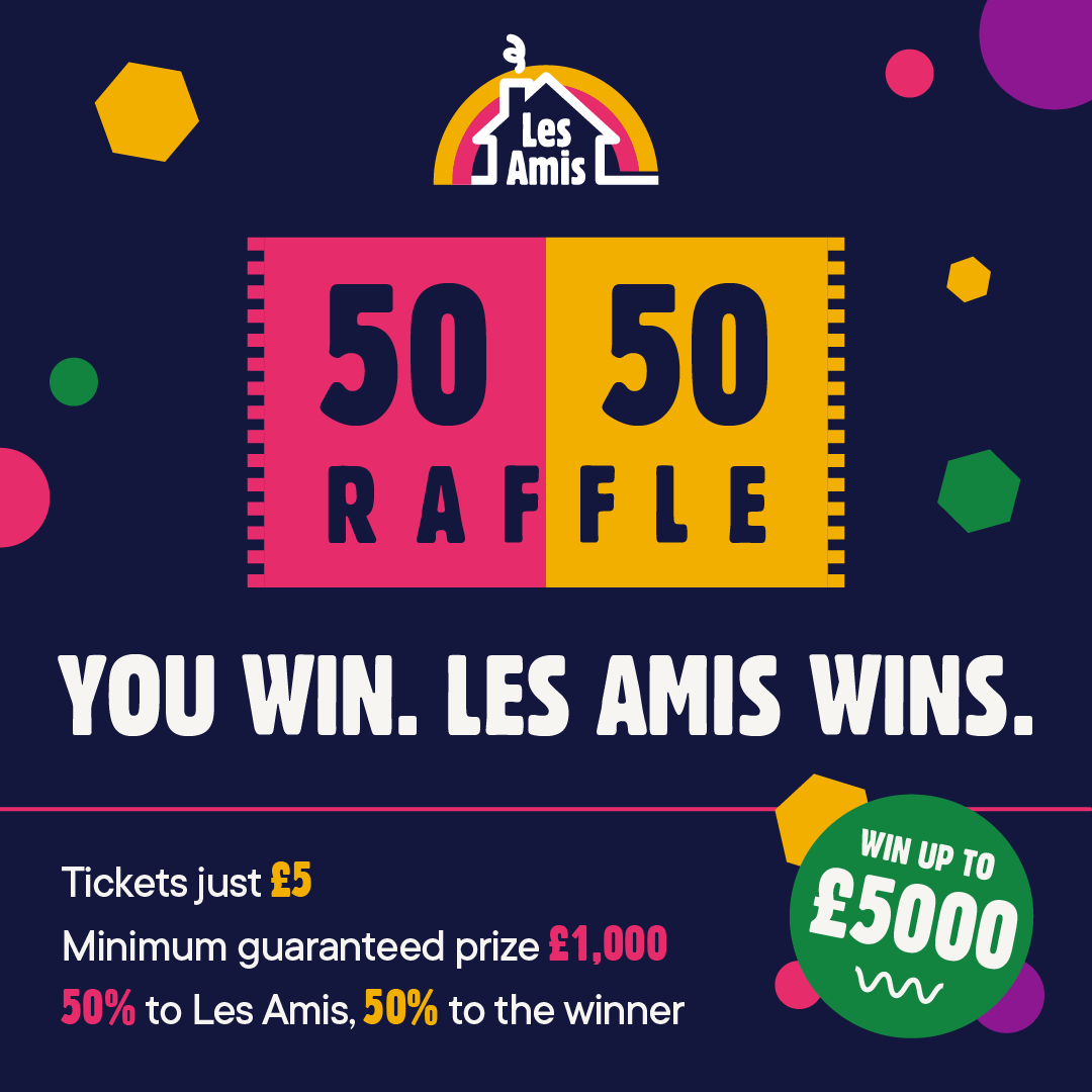67981 Les Amis 50 50 Raffle Social Media Option 1 1080 x 1080